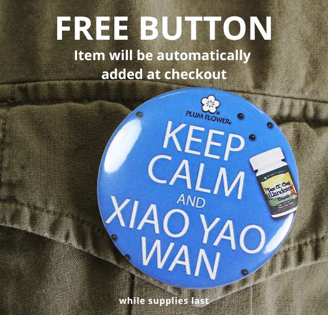 graphic showing a keep calm button indicating it's free at checkout