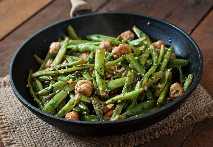 Chicken and green beans